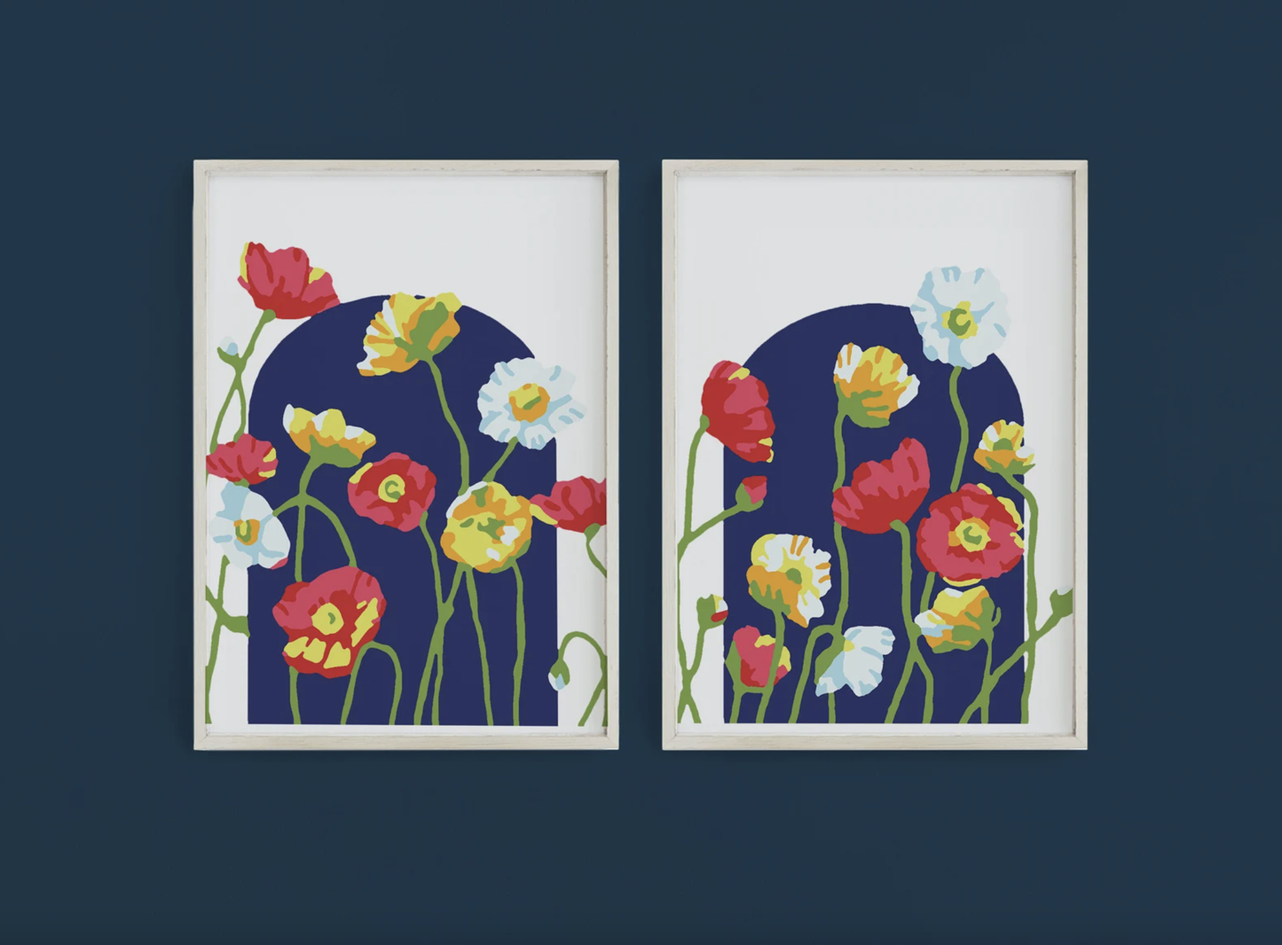 Cate Paper Co. - Field of Poppies Paint-By-Numbers kit