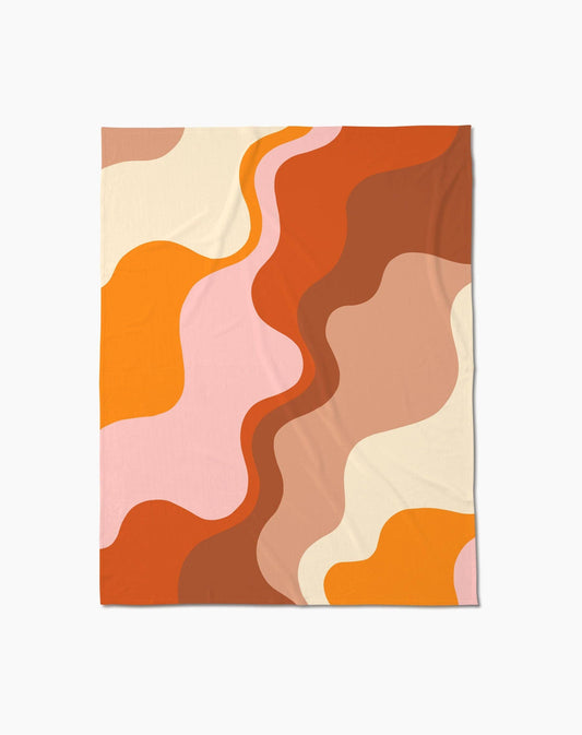 Geometry - Sunset Waves Butter Blanket: Medium - 50" x 60"