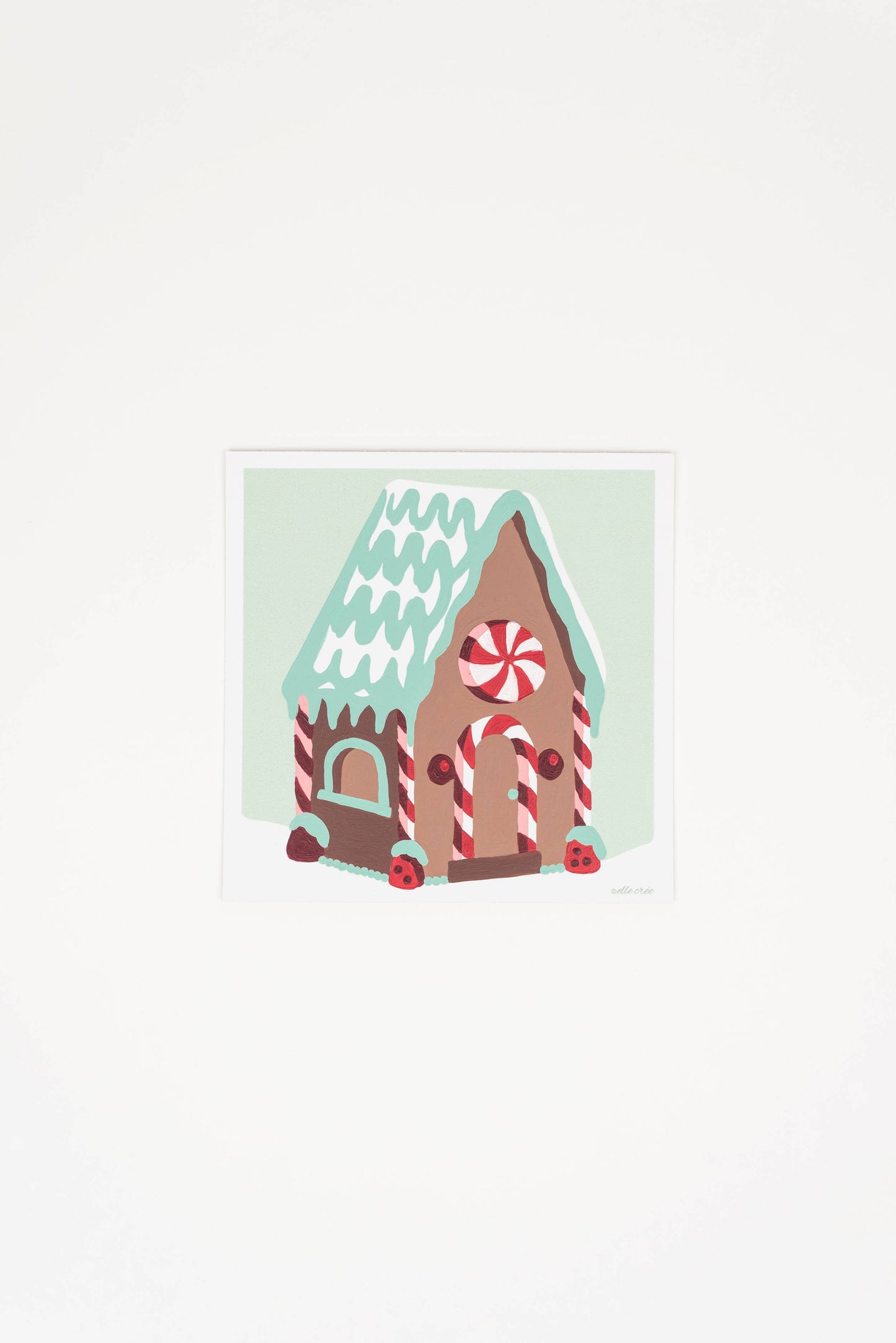 Elle Crée (She Creates) - Gingerbread House MINI Paint-by-Number Kit