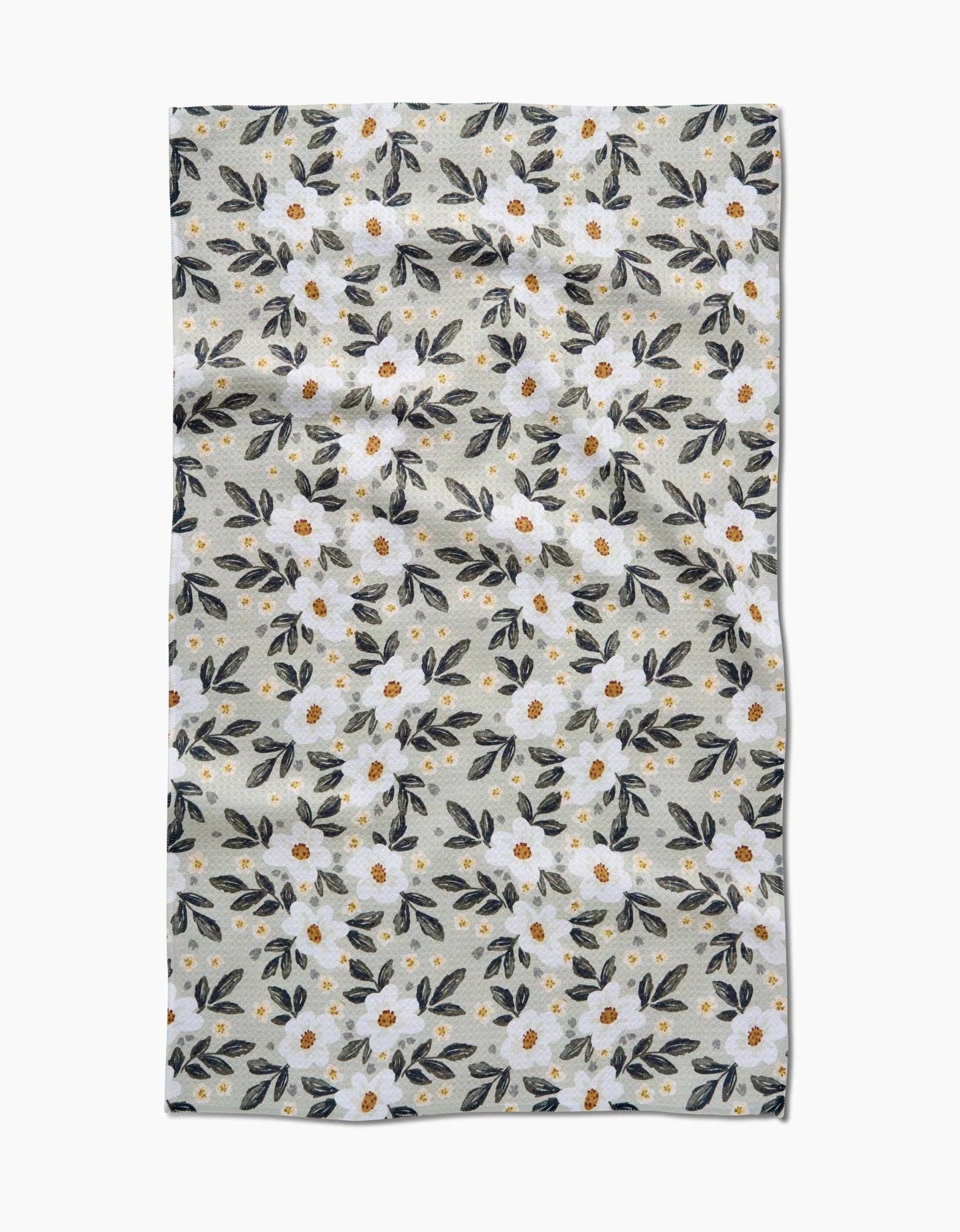 Geometry - Painted Spring Flowers Tea Towel