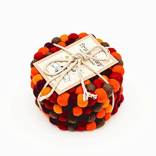 Friendsheep - Falling Leaves Eco Coasters and Trivets: Set of 4 - Eco Coasters