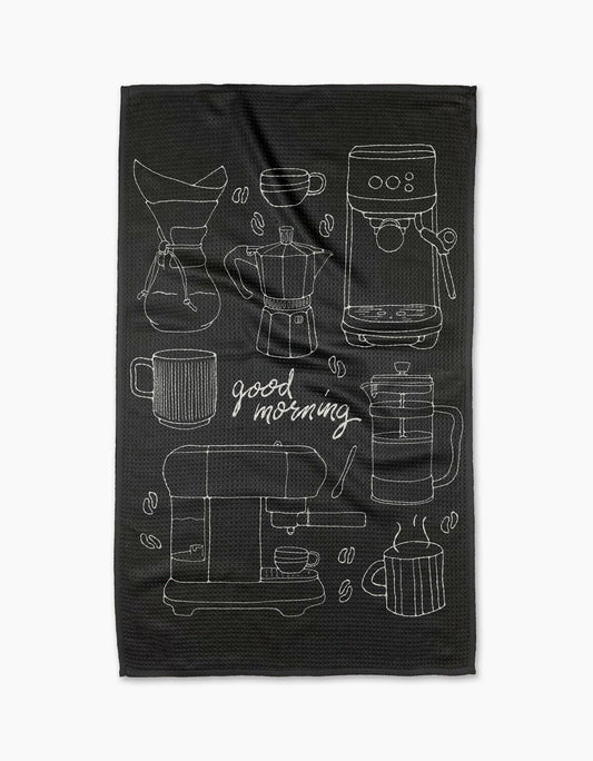 Geometry - Good Morning Coffee Tea Towel