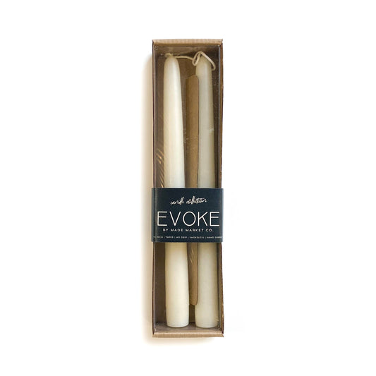 Tapered Candles - Off White: 8"