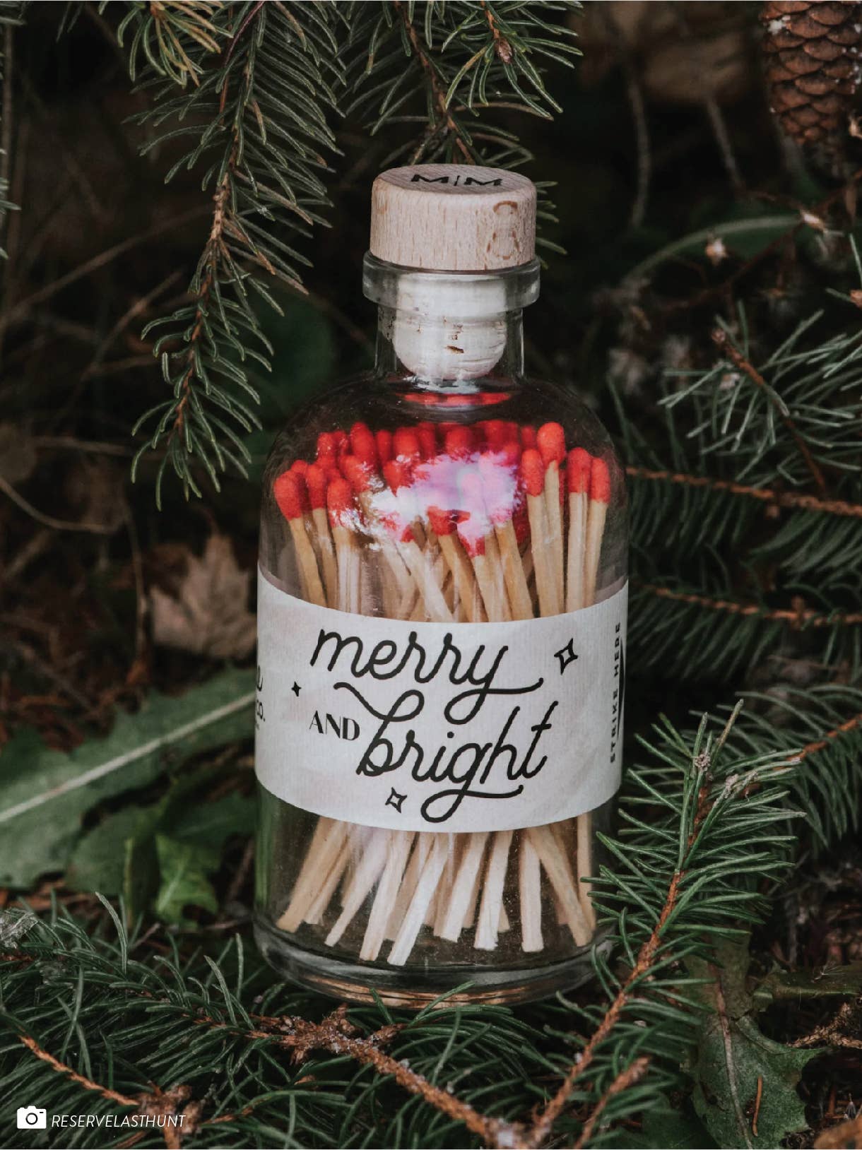 Vintage Apothecary Christmas Merry Red Matches