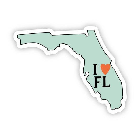 Big Moods - I Love Florida State Sticker
