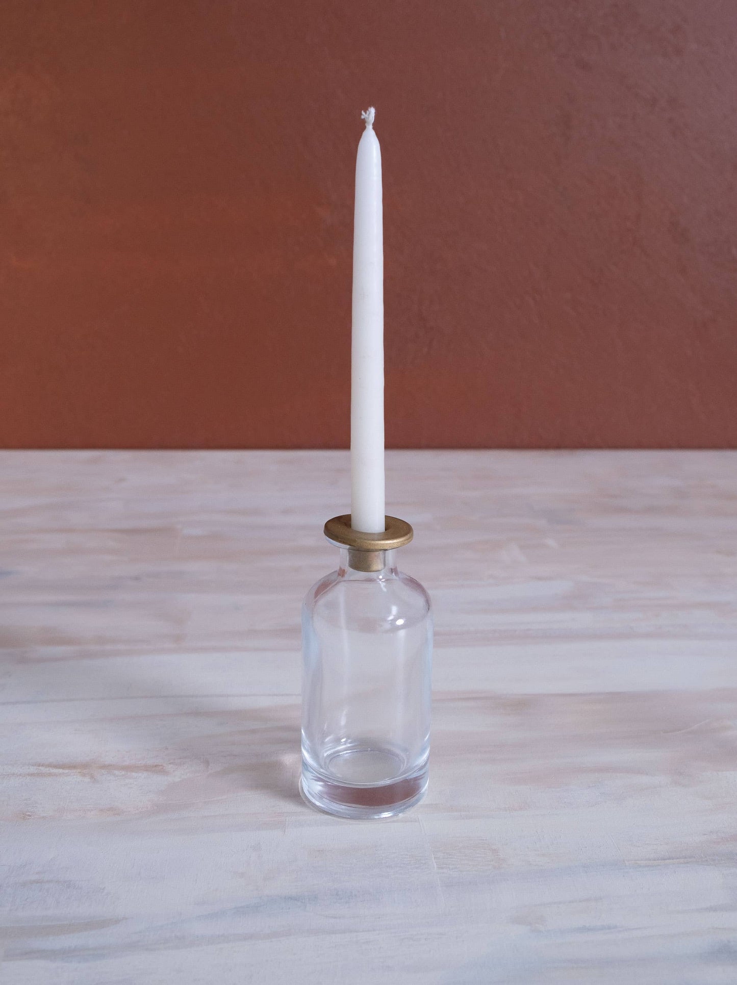 Skinny Taper Glass Candle Holder - Large