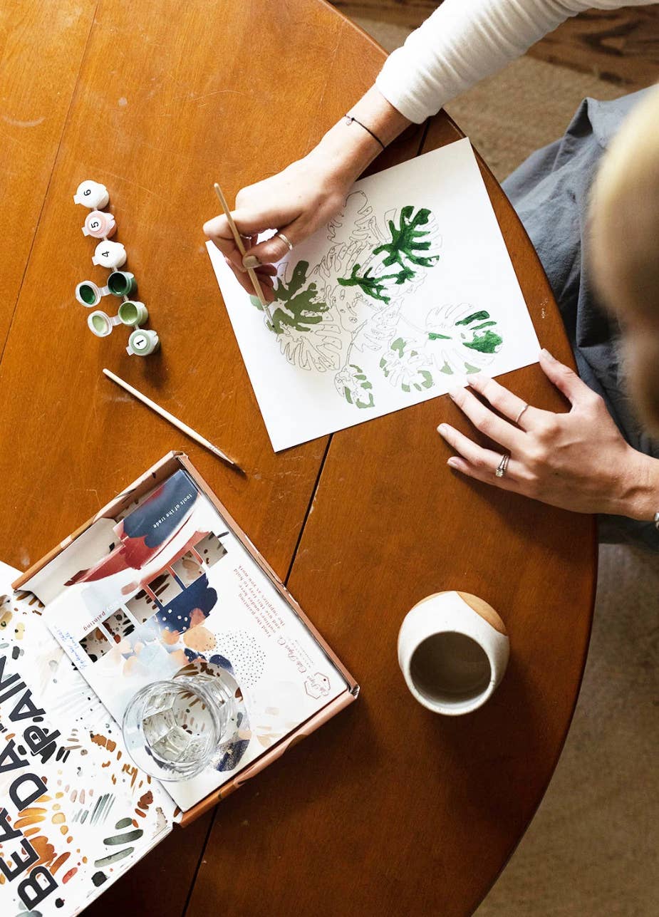 Cate Paper Co. - Orange Blossoms Paint-By-Numbers kit