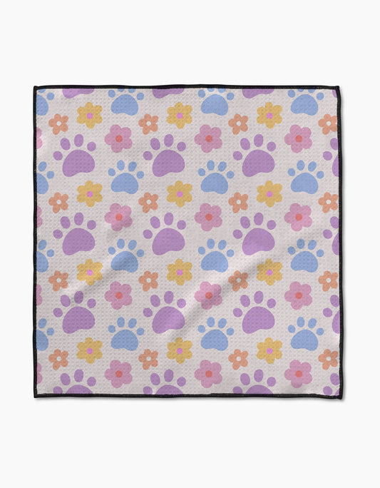 Geometry - Paws and Daisies Paw Towel