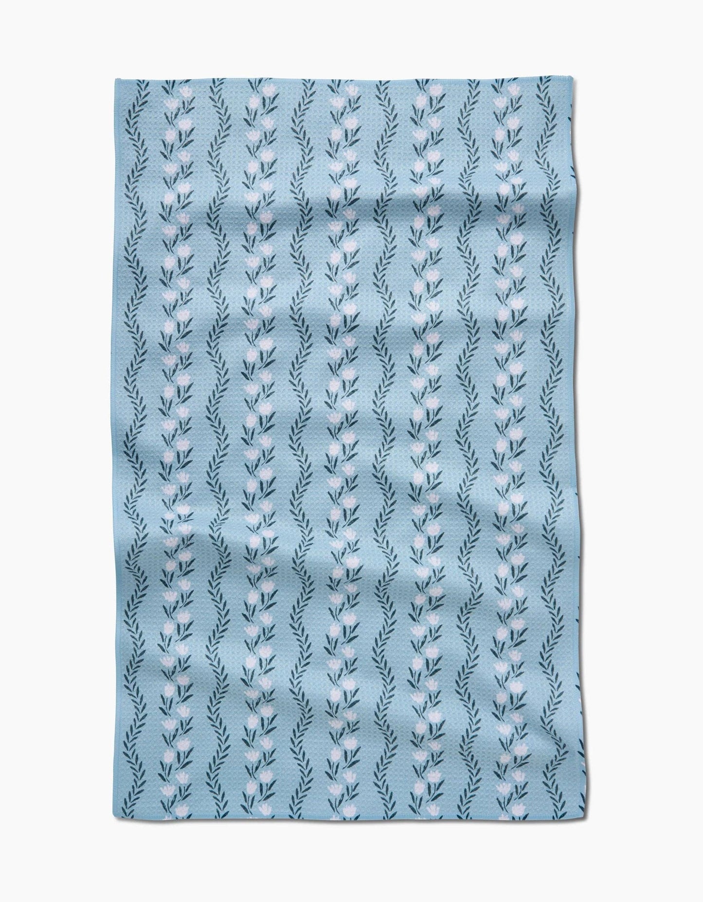 Geometry - Vintage Floral Stripe Tea Towel