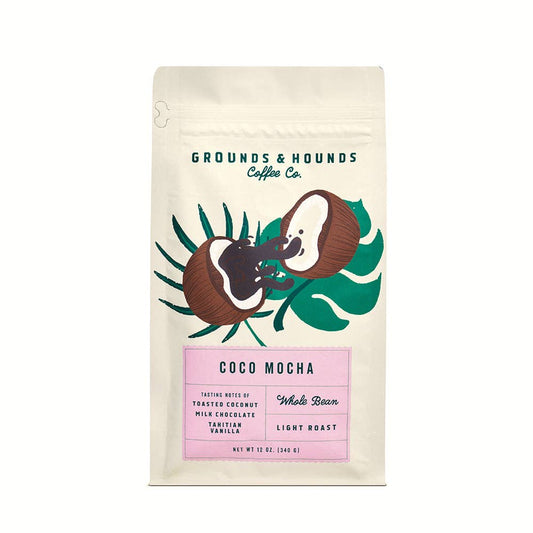 Grounds & Hounds Coffee Co. - Seasonal Flavor: Coco Mocha: Whole Bean